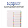 Customizable Toc Ready Index Multicolor Tab Dividers, 31-Tab, 1 To 31, 11 x 8.5, White, Contemporary Color Tabs, 1 Set