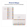Customizable Toc Ready Index Multicolor Tab Dividers, 31-Tab, 1 To 31, 11 x 8.5, White, Contemporary Color Tabs, 1 Set