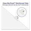 Preprinted Legal Exhibit Side Tab Index Dividers, Avery Style, 10-Tab, 2, 11 X 8.5, White, 25/Pack