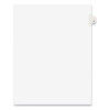 Preprinted Legal Exhibit Side Tab Index Dividers, Avery Style, 10-Tab, 3, 11 X 8.5, White, 25/Pack