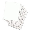 Preprinted Legal Exhibit Side Tab Index Dividers, Avery Style, 10-Tab, 3, 11 X 8.5, White, 25/Pack