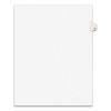 Preprinted Legal Exhibit Side Tab Index Dividers, Avery Style, 10-Tab, 5, 11 X 8.5, White, 25/Pack