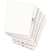 Preprinted Legal Exhibit Side Tab Index Dividers, Avery Style, 10-Tab, 7, 11 X 8.5, White, 25/Pack