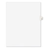 Preprinted Legal Exhibit Side Tab Index Dividers, Avery Style, 10-Tab, 9, 11 X 8.5, White, 25/Pack