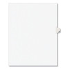 Preprinted Legal Exhibit Side Tab Index Dividers, Avery Style, 10-Tab, 11, 11 X 8.5, White, 25/Pack