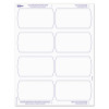 Big Tab Printable Large White Label Tab Dividers, 5-Tab, 11 x 8.5, White, 20 Sets
