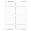 Big Tab Printable Large White Label Tab Dividers, 8-Tab, 11 x 8.5, White, 20 Sets