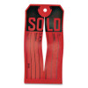 Sold Tags, Paper, 4.75 x 2.38, Red/Black, 500/Box