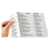 Matte Clear Easy Peel Mailing Labels W/ Sure Feed Technology, Laser Printers, 1 X 2.63, Clear, 30/Sheet, 10 Sheets/Pack
