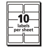 Matte Clear Easy Peel Mailing Labels W/ Sure Feed Technology, Laser Printers, 2 X 4, Clear, 10/Sheet, 10 Sheets/Pack