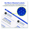 Matte Clear Easy Peel Mailing Labels W/ Sure Feed Technology, Laser Printers, 3.33 X 4, Clear, 6/Sheet, 10 Sheets/Pack