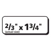 Matte Clear Easy Peel Mailing Labels W/ Sure Feed Technology, Laser Printers, 0.66 X 1.75, Clear, 60/Sheet, 10 Sheets/Pack