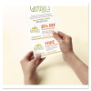 Door Hanger With Tear-Away Cards, 97 Bright, 65 Lb Cover Weight, 4.25 x 11, White, 2 Hangers/Sheet, 40 Sheets/Pack
