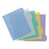 Write And Erase Big Tab Durable Plastic Dividers, 3-Hole Punched, 5-Tab, 11 x 8.5, Assorted, 1 Set