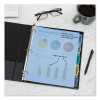 Write And Erase Big Tab Durable Plastic Dividers, 3-Hole Punched, 5-Tab, 11 x 8.5, Assorted, 1 Set