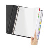 Clear Easy View Plastic Dividers With Multicolored Tabs And Sheet Protector, 8-Tab, 11 X 8.5, Clear, 1 Set