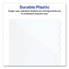 Write And Erase Durable Plastic Dividers With Straight Pocket, 8-Tab, 11.13 x 9.25, White, 1 Set