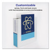 Durable View Binder With Durahinge And Slant Rings, 3 Rings, 3" Capacity, 11 X 8.5, White