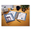 Flexi-View Binder With Round Rings, 3 Rings, 1.5" Capacity, 11 X 8.5, Black