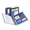 Flexi-View Binder With Round Rings, 3 Rings, 1" Capacity, 11 X 8.5, Black