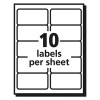 Matte Clear Easy Peel Mailing Labels W/ Sure Feed Technology, Inkjet Printers, 2 X 4, Clear, 10/Sheet, 10 Sheets/Pack