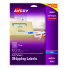 Matte Clear Shipping Labels, Inkjet Printers, 8.5 X 11, Clear, 10/Pack