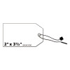 Printable Rectangular Tags With Strings, 2 x 3.5, Matte White, 96/Pack