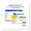 Oval Print-To-The-Edge Labels, 2 X 3.33, White, 8/Sheet, 10 Sheets/Pack