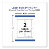Durable Water-Resistant Wraparound Labels w/ Sure Feed, 3.25 x 7.75, 16/Pk