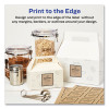 Square Print-To-The-Edge Labels, Inkjet/Laser Printers, 2 X 2, Kraft Brown, 12/Sheet, 25 Sheets/Pack