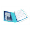 Mini Size Protect And Store View Binder With Round Rings, 3 Rings, 1" Capacity, 8.5 X 5.5, Blue