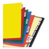 Heavy-Duty Plastic Dividers With Multicolor Tabs And White Labels , 8-Tab, 11 X 8.5, Assorted, 1 Set