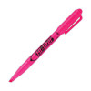 Hi-Liter Pen-Style Highlighters, Fluorescent Pink Ink, Chisel Tip, Pink/Black Barrel, Dozen