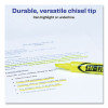 Hi-Liter Desk-Style Highlighters, Fluorescent Yellow Ink, Chisel Tip, Yellow/Black Barrel, Dozen