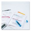 Hi-Liter Desk-Style Highlighters, Fluorescent Blue Ink, Chisel Tip, Blue/Black Barrel, Dozen