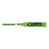 Hi-Liter Desk-Style Highlighters, Fluorescent Green Ink, Chisel Tip, Green/Black Barrel, Dozen