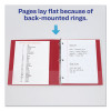 Durable Non-View Binder With Durahinge And Slant Rings, 3 Rings, 1" Capacity, 11 X 8.5, Red