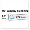Durable Non-View Binder With Durahinge And Slant Rings, 3 Rings, 1.5" Capacity, 11 X 8.5, Green