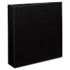 Durable Non-View Binder With Durahinge And Slant Rings, 3 Rings, 2" Capacity, 11" x 8.5", Black