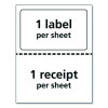 Shipping Labels With Paper Receipt Bulk Pack, Inkjet/Laser Printers, 5.06 X 7.63, White, 100/Box
