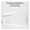 Half-Fold Greeting Cards With Envelopes, Inkjet, 65 Lb, 5.5 x 8.5, Textured Uncoated White, 1 Card/Sheet, 30 Sheets/Box
