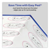 Printable Self-Adhesive Permanent Id Labels w/Sure Feed, 0.75" Dia, Clear, 400/Pk