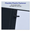 Lay Flat View Report Cover, Flexible Fastener, 0.5" Capacity, 8.5 X 11, Clear/Gray