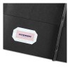 Two-Pocket Folder, Prong Fastener, 0.5" Capacity, 11 X 8.5, Black, 25/Box