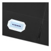 Two-Pocket Folder, Accommodates (40) 11 x 8.5 Sheets, Black, 25/Box