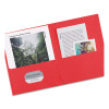 Two-Pocket Folder, Accommodates (40) 11 x 8.5 Sheets, Red, 25/Box