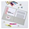 Two-Pocket Folder, 40-Sheet Capacity, 11 X 8.5, Gray, 25/Box