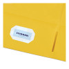 Two-Pocket Folder, Accommodates (40) 11 x 8.5 Sheets, Yellow, 25/Box