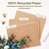 Ecofriendly Permanent File Folder Labels, 0.66 X 3.44, White, 30/Sheet, 25 Sheets/Pack