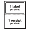 Shipping Labels With Paper Receipt And Trueblock Technology, Inkjet/Laser Printers, 5.06 X 7.63, White, 50/Pack